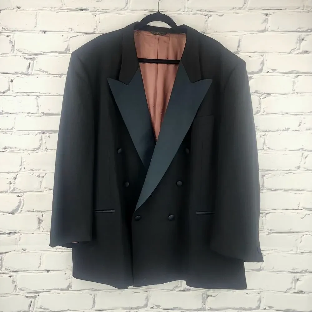 Bella Nova Suit Jacket Mens 52R 100% Wool Professional office corpcore wedding